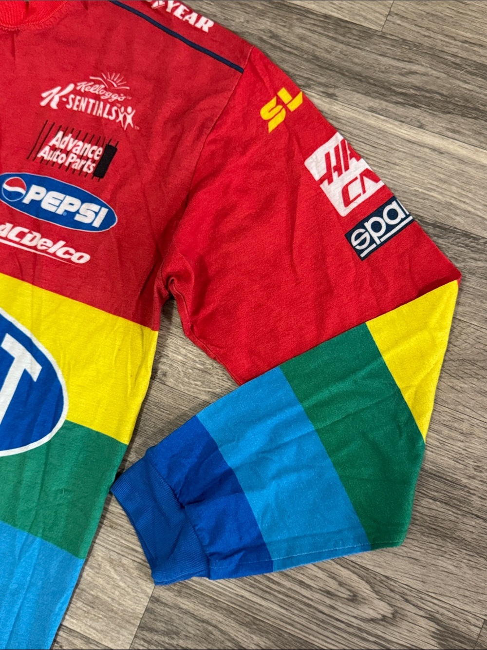 Vintage 90’s Chase Authentics Jeff Gordon NASCAR long sleeve shirt men’s sz L - Picture 3 of 15